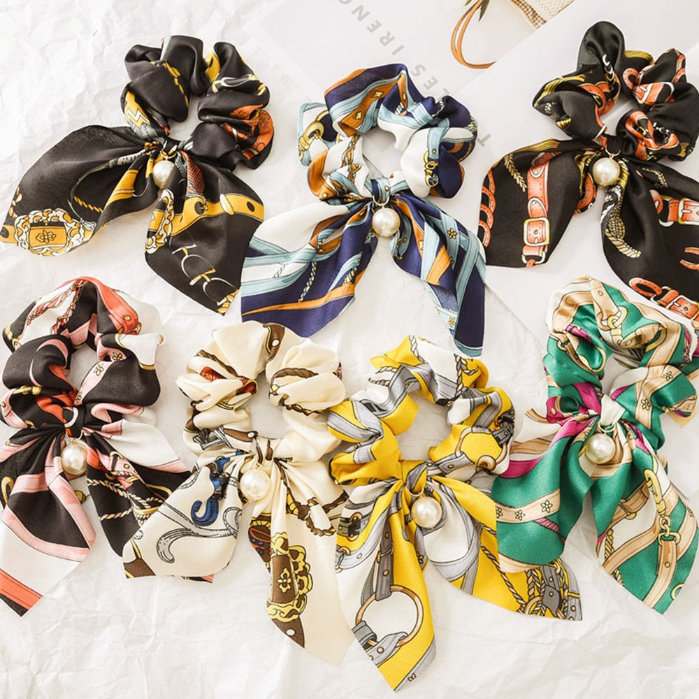 Women's Elastic Bowknot with Print