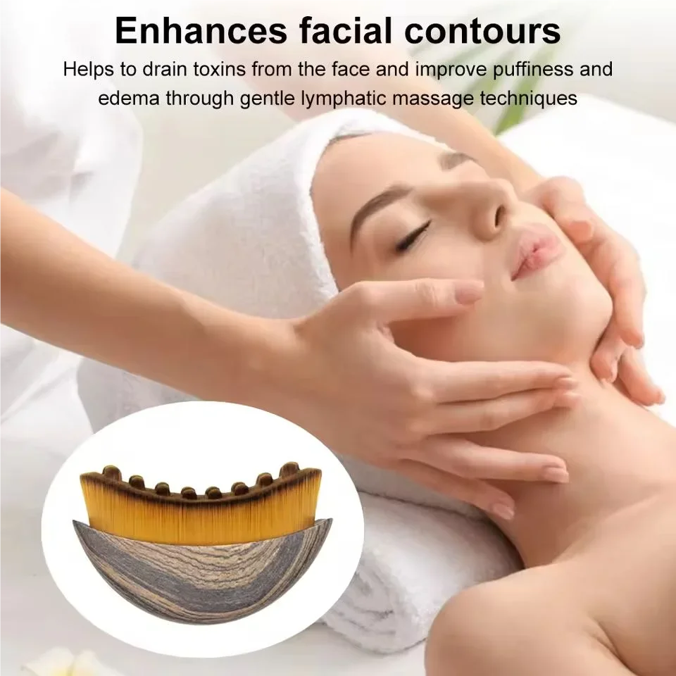 Lymphatic Contour Face Brush,Chin &Jawline Sculpting,Drainage Massager for Face,Ergonomically Designed to Fit The Skin Precisely (Copie)
