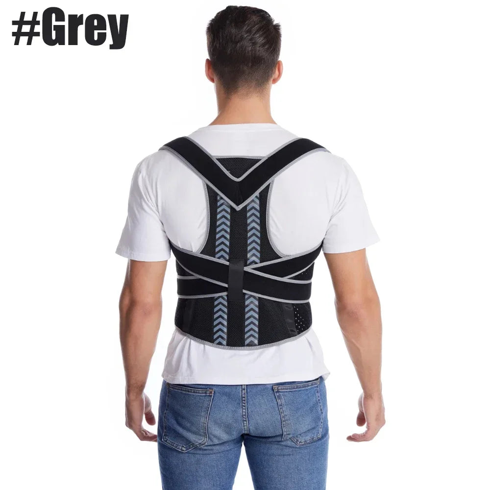 Posture Corrector for Men Women - Adjustable Back Brace for Upper&Lower Back Pain - Lumbar & Shoulder Support to Improve Posture (Copie)