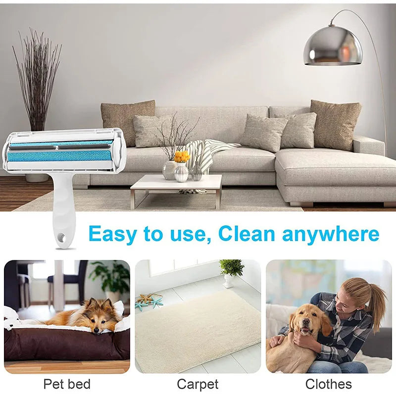 Pet Hair Remover Roller Removing Dog Cat Self Cleaning Lint Pet Hair Remover Pet Hair Remov Cleaning One Hand Operate (Copie)