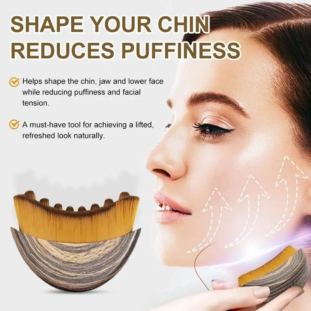 Lymphatic Contour Face Brush,Chin &Jawline Sculpting,Drainage Massager for Face,Ergonomically Designed to Fit The Skin Precisely (Copie)