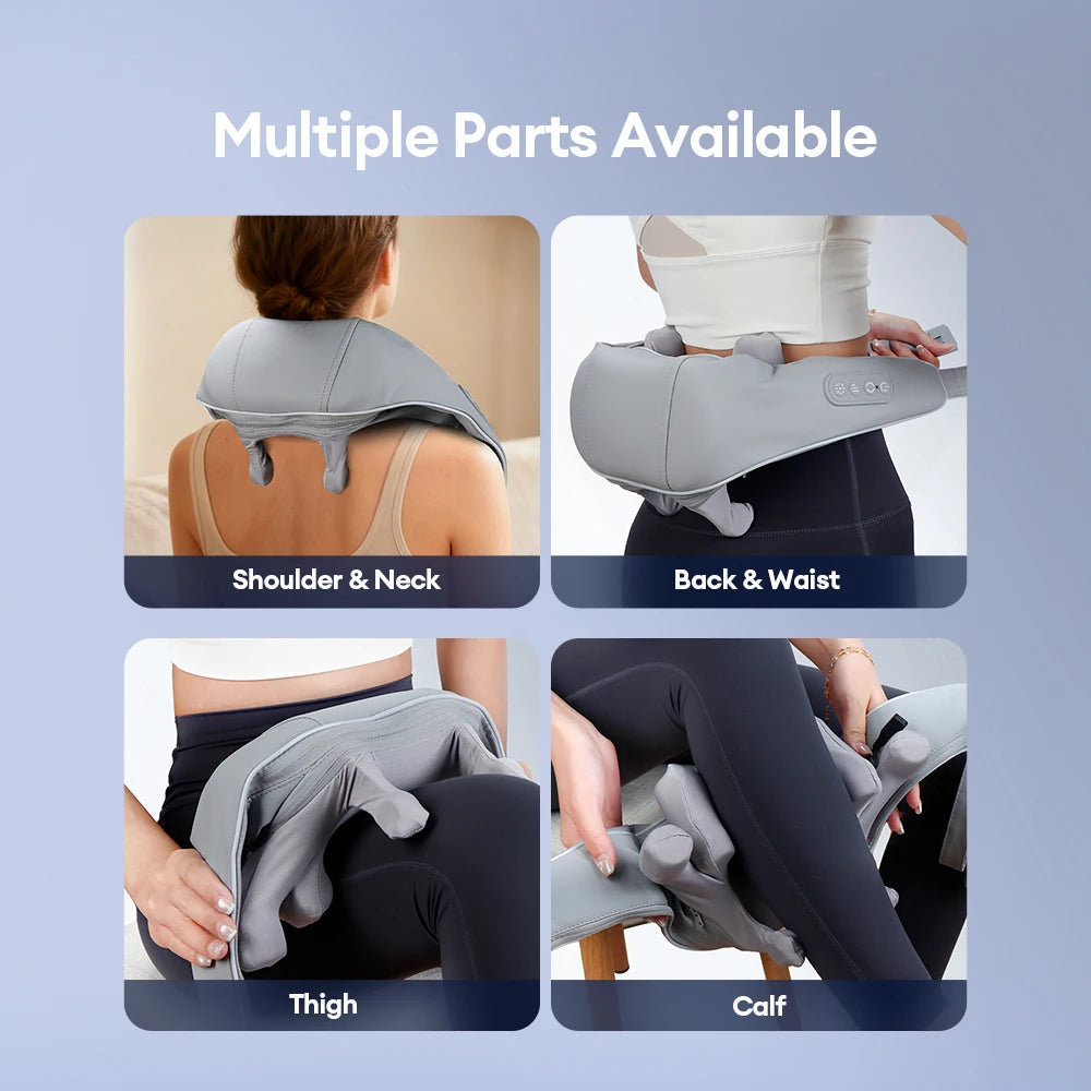 8-Head Kneading Neck Shoulder Relaxation Massage Shawl Wireless Neck And Shoulder Massager Waist Back Neck Trapezius masajeador