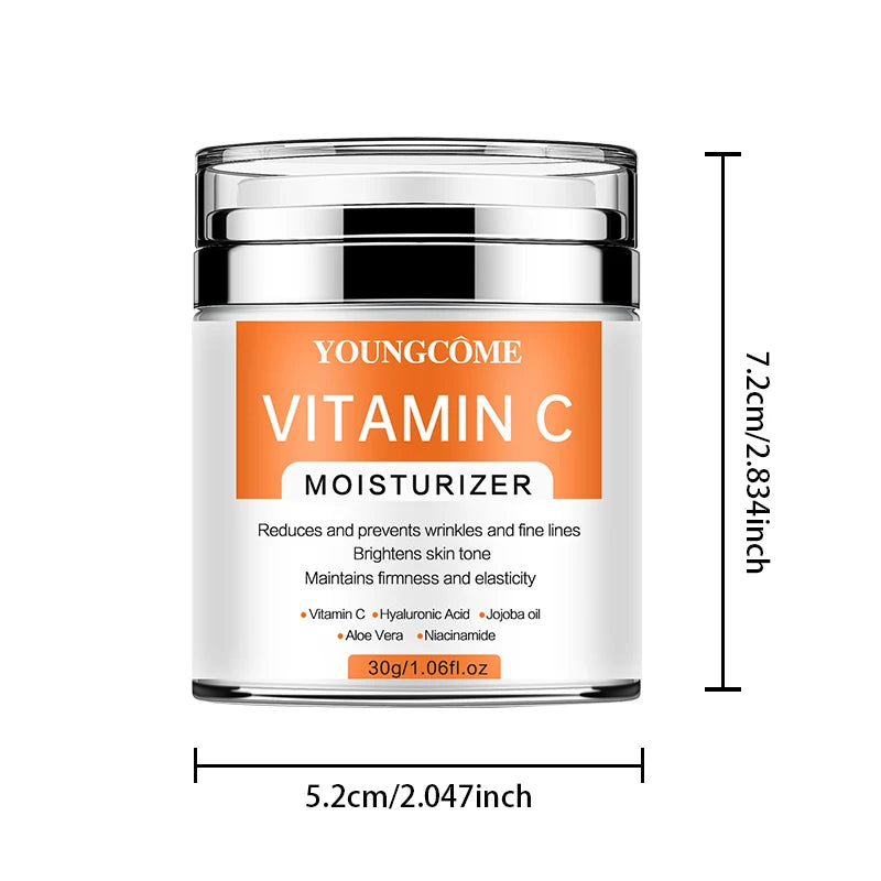 YOUNGCOME VitaminC Face Cream SkinCare Pigment Spots Freckles Remover Whitening Moisturizing Anit-Aging Beauty Health Cosmetics (Copie)