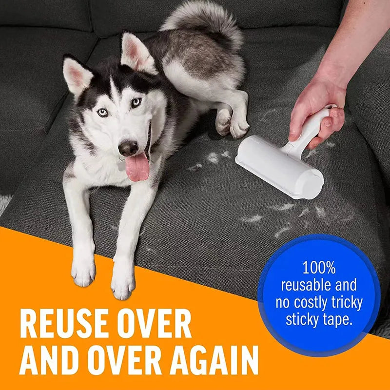 Pet Hair Remover Roller Removing Dog Cat Self Cleaning Lint Pet Hair Remover Pet Hair Remov Cleaning One Hand Operate (Copie)