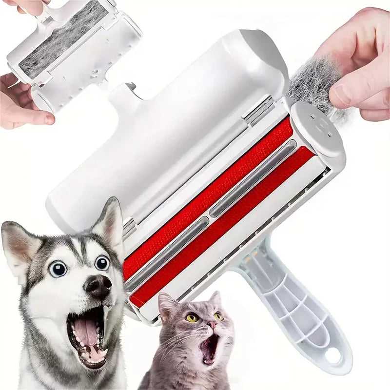 Pet Hair Remover Roller Removing Dog Cat Self Cleaning Lint Pet Hair Remover Pet Hair Remov Cleaning One Hand Operate (Copie)