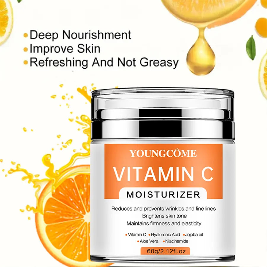 YOUNGCOME VitaminC Face Cream SkinCare Pigment Spots Freckles Remover Whitening Moisturizing Anit-Aging Beauty Health Cosmetics (Copie)