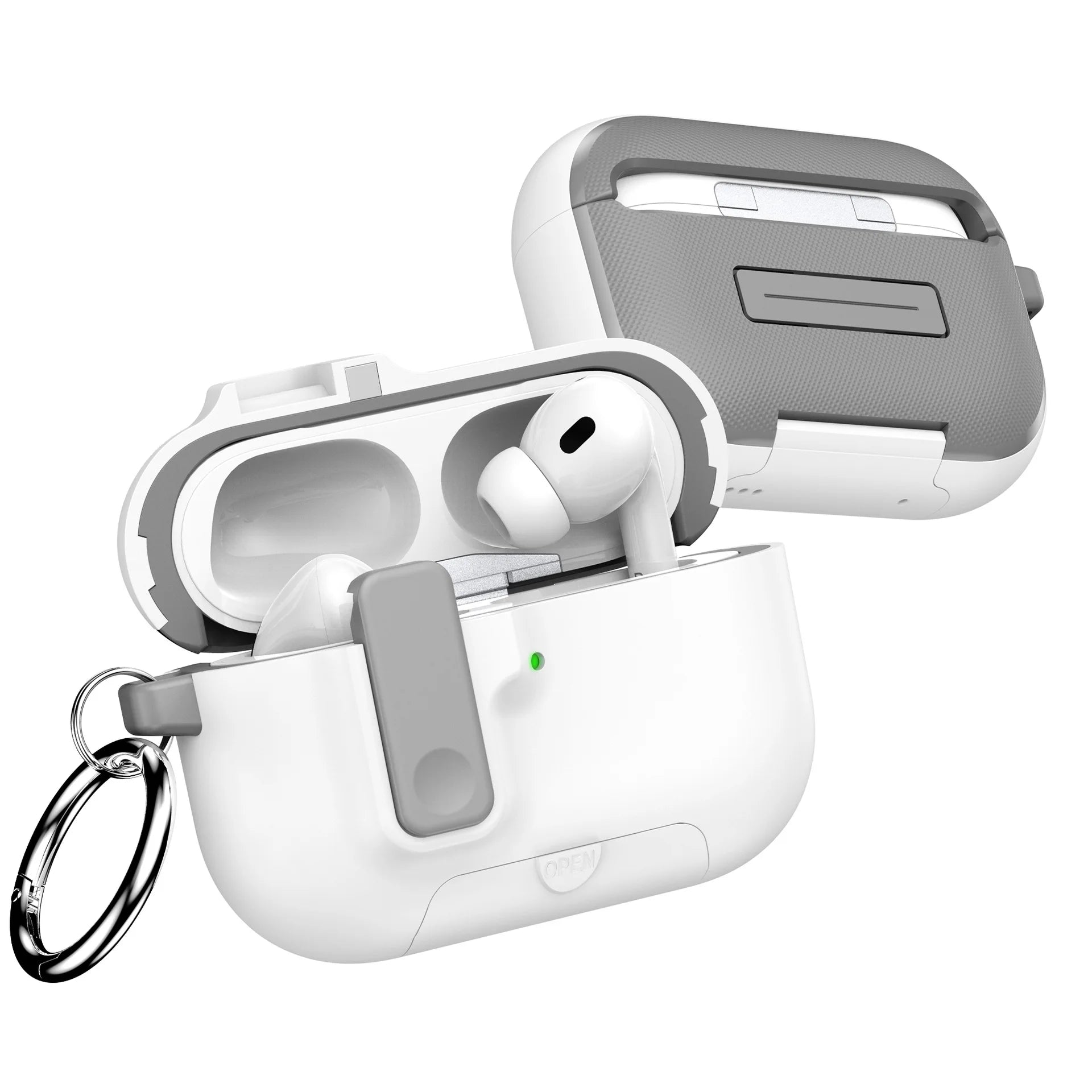 with Phone Holder For AirPods Pro 3 Case with Secure Lock Full Drop Shockproof Protective Cover with Keychain For AirPods Pro 3 (Copie)